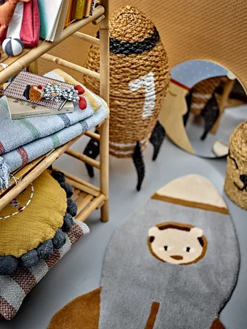 Kosz do przechowywania Cosmina z pokrywką Ø40x68,5 cm - Nature - Bloomingville