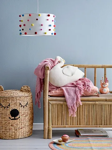 Kosz do przechowywania Dolma z pokrywką Ø42x50 cm - Nature - Bloomingville