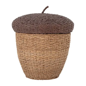 Kosz do przechowywania Finus z pokrywą Ø43,5 cm - Brązowy - Bloomingville