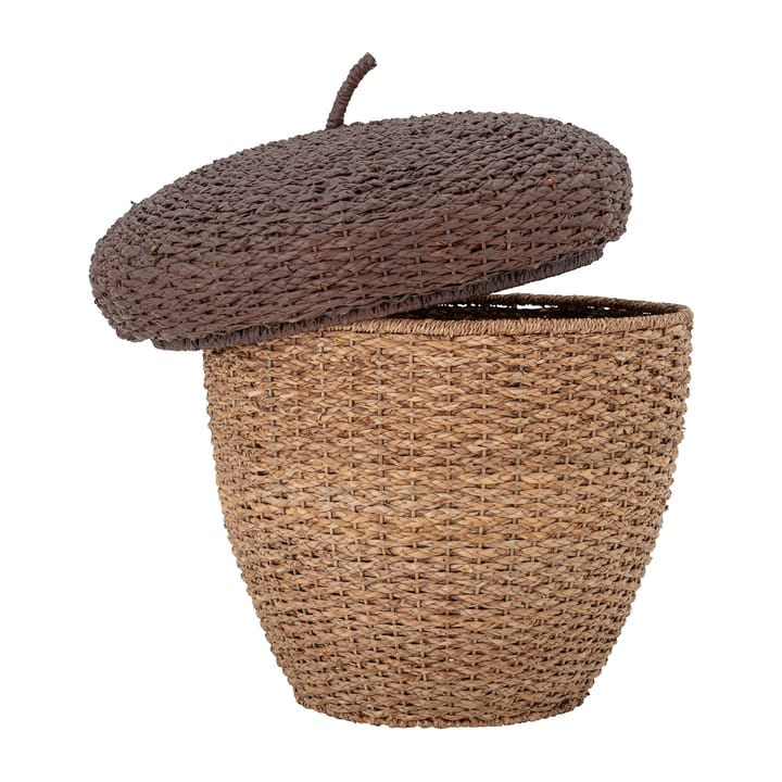 Kosz do przechowywania Finus z pokrywą Ø43,5 cm, Brązowy Bloomingville