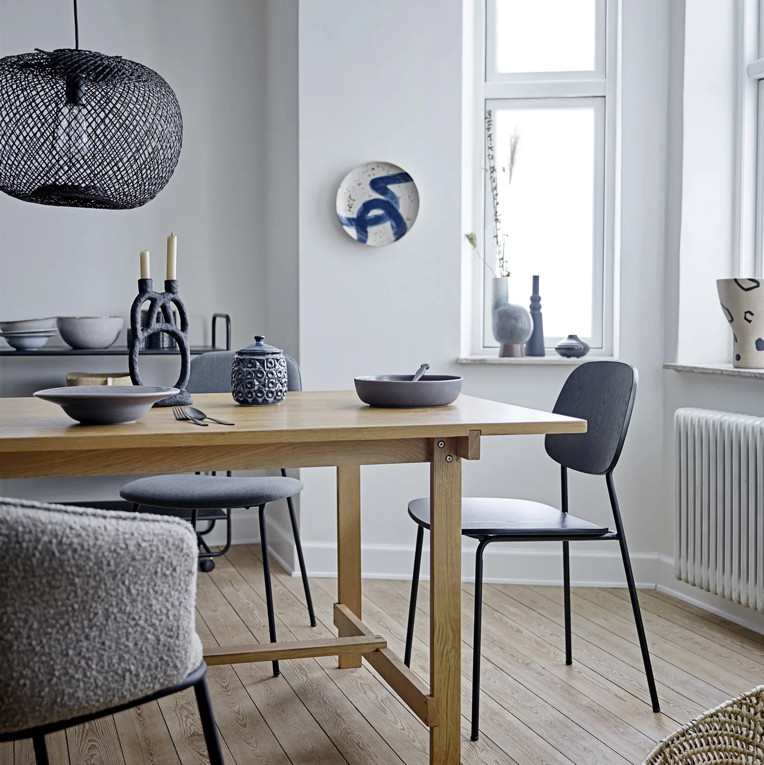 Krzesło do jadalni Monza, Czarny Bloomingville