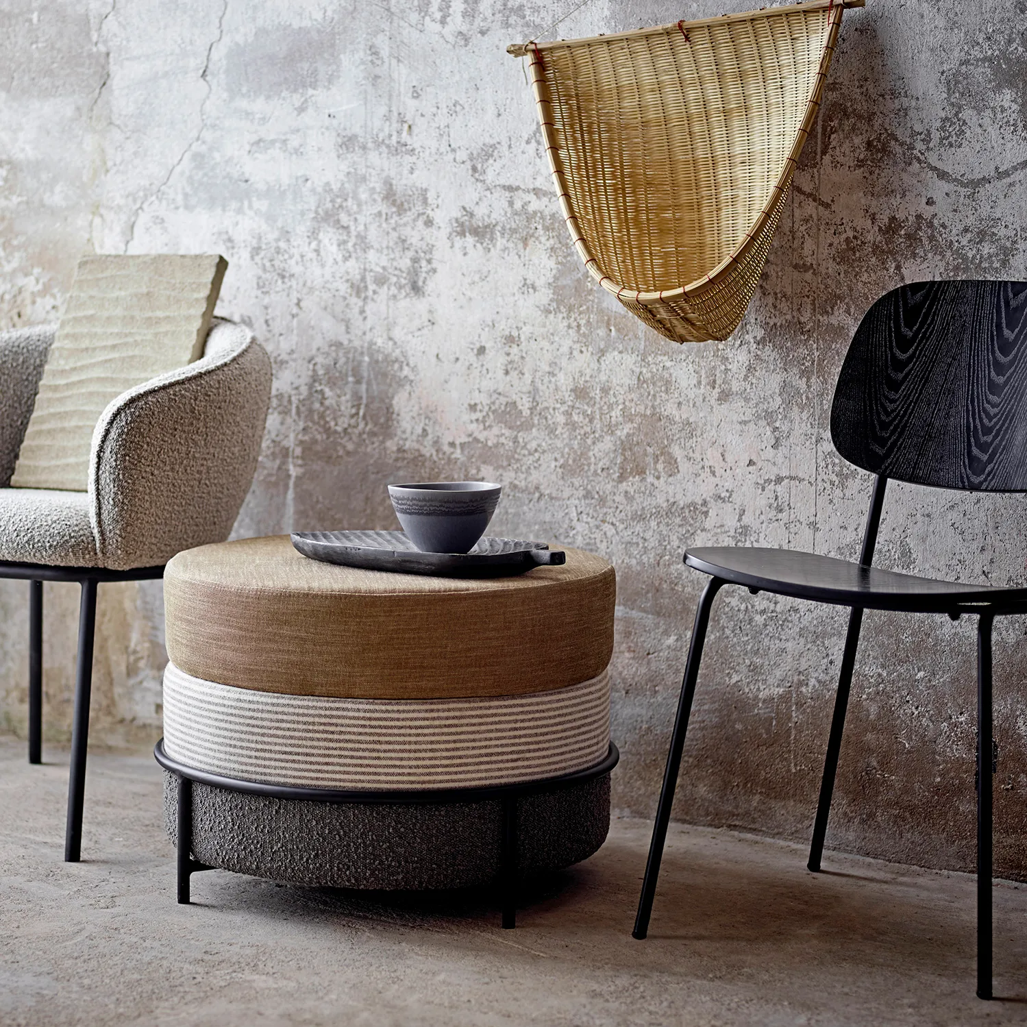 Krzesło do jadalni Monza, Czarny Bloomingville