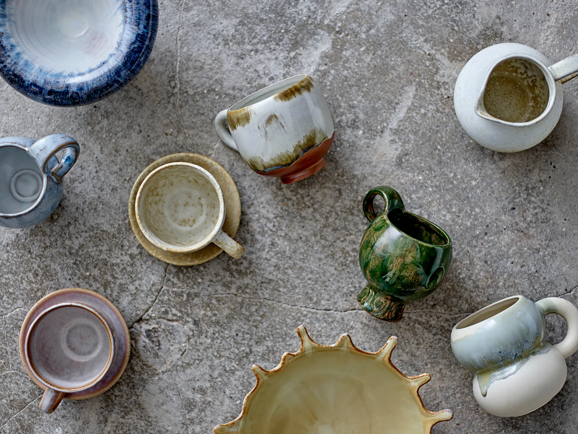 Kubek Avonlea, 4-pak, Zielony Bloomingville