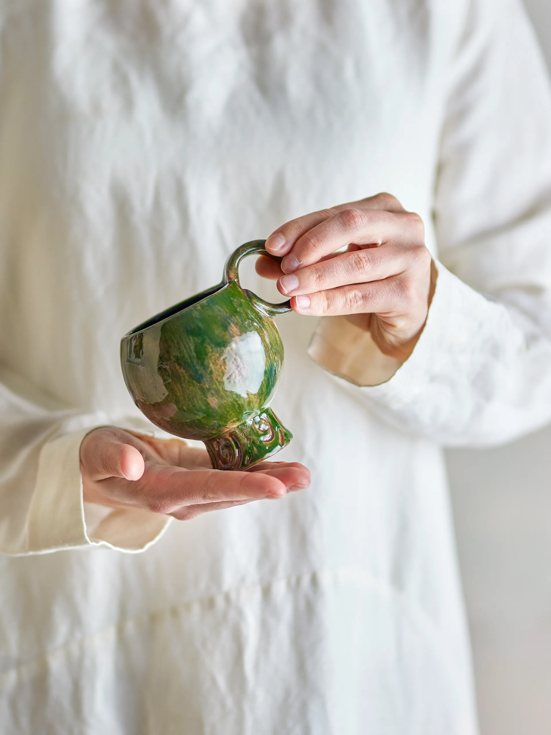 Kubek Avonlea, 4-pak, Zielony Bloomingville