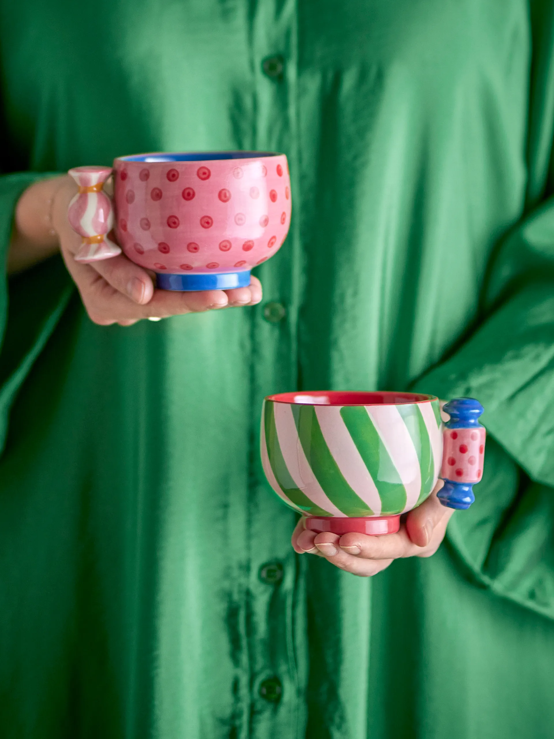 Kubek Caramella 25 cl, 2 części, Różowy Bloomingville