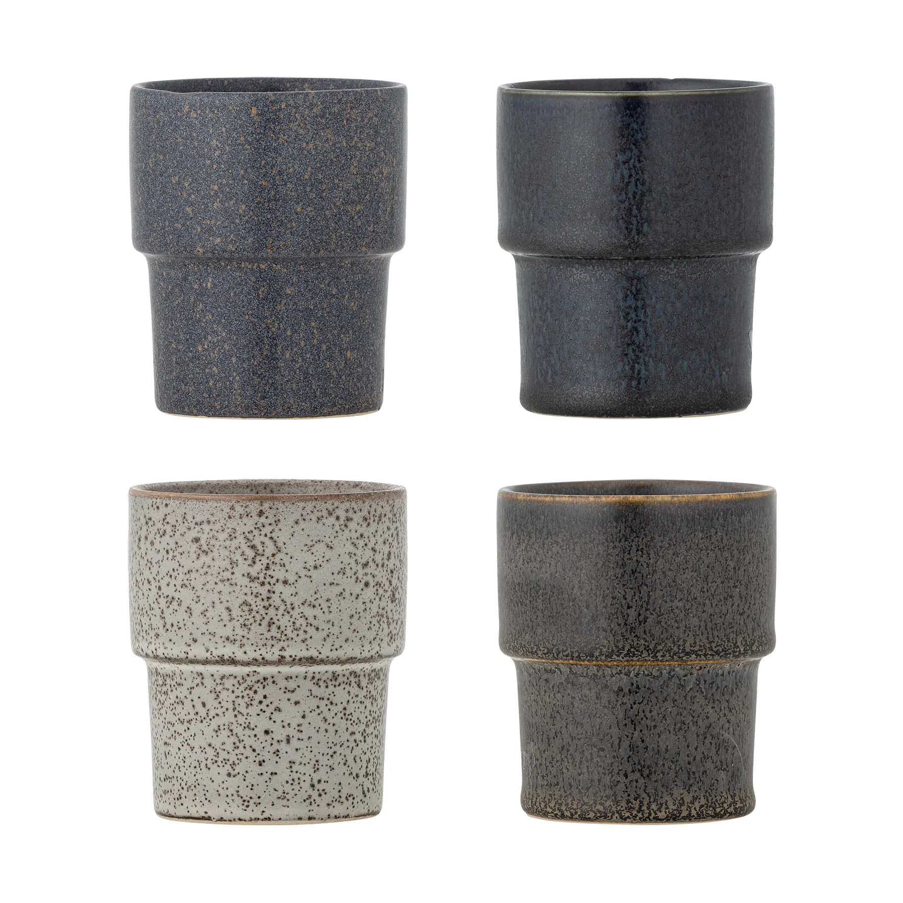 Kubek Ewan, 4‑pak, Brązowy Bloomingville