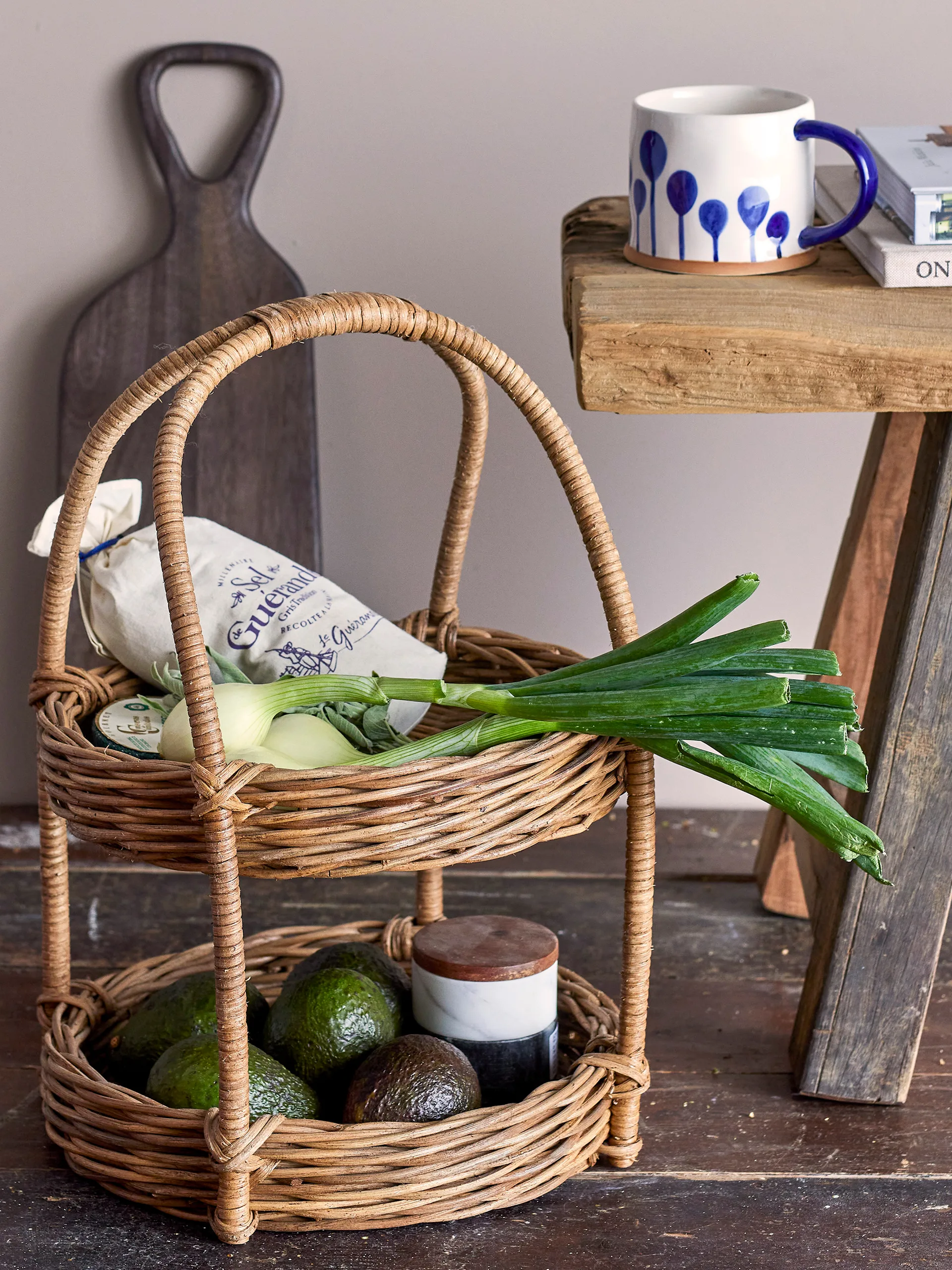 Kubek Linora 450 ml, 3-pak, Niebieski Bloomingville