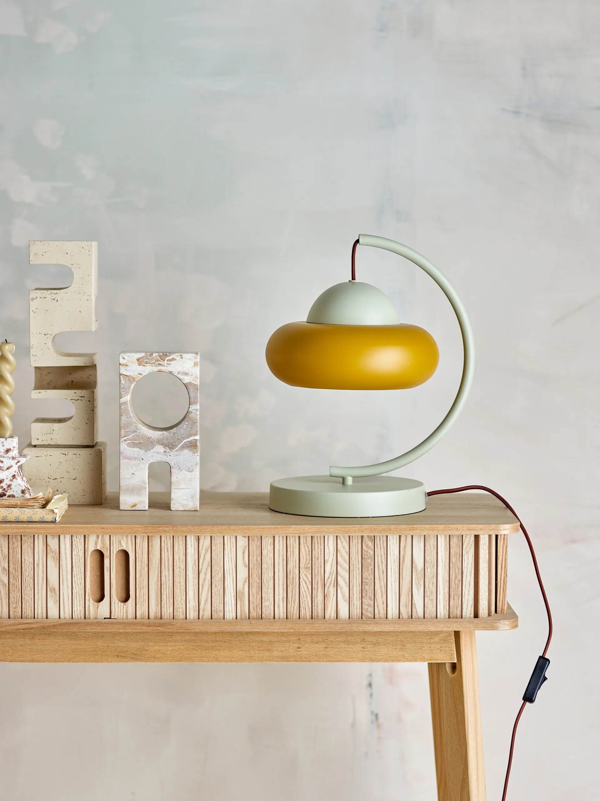 Lampa stołowa Bubble 27x34,5 cm, Naturalny Bloomingville