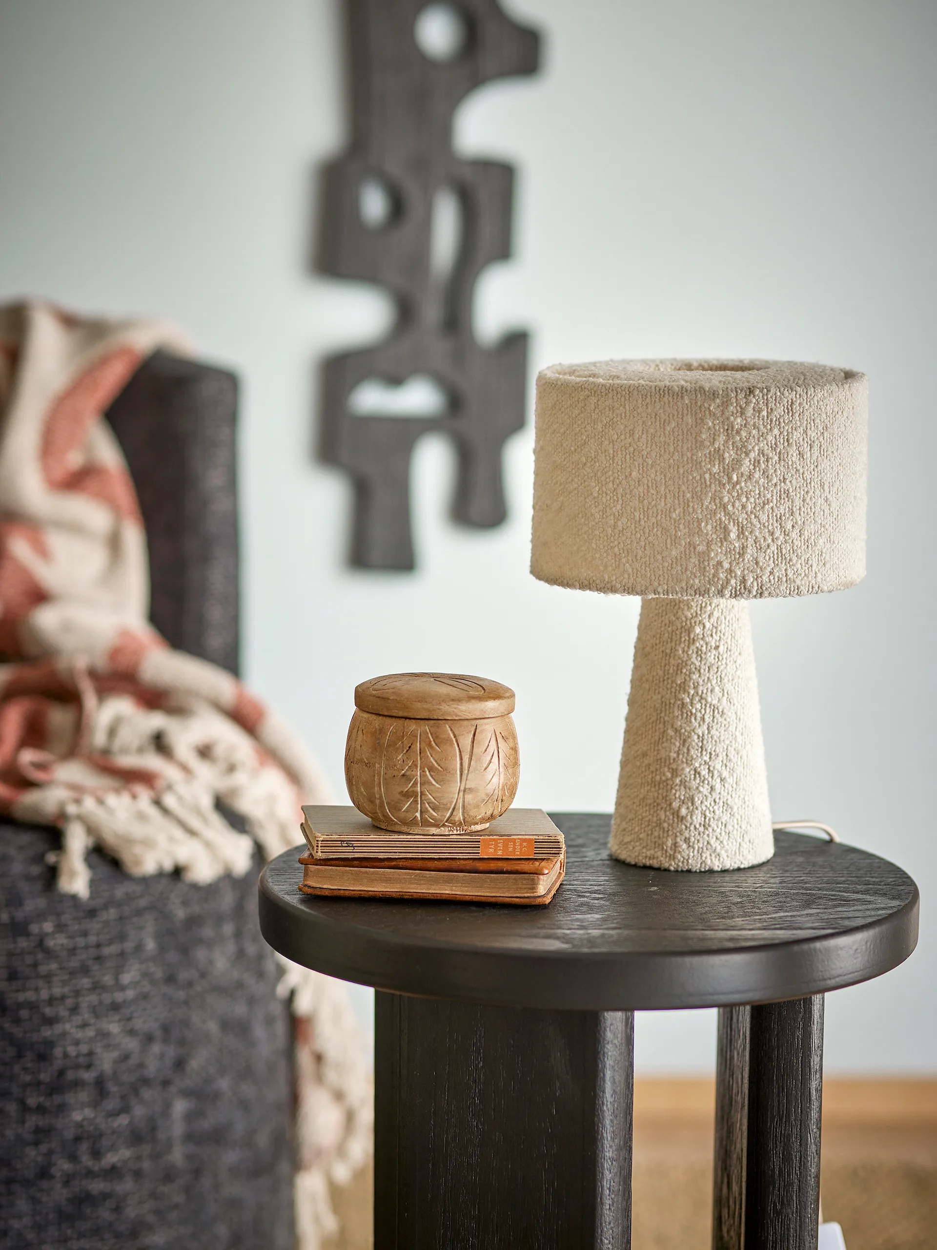 Lampa stołowa Emmie Ø 20 cm, Biały Bloomingville