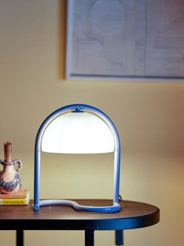 Lampa stołowa Favor Ø24,5x29,5 cm - Niebieski - Bloomingville