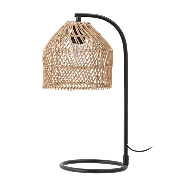 Lampa stołowa Leia, ratanowa, Naturalny-czarny Bloomingville