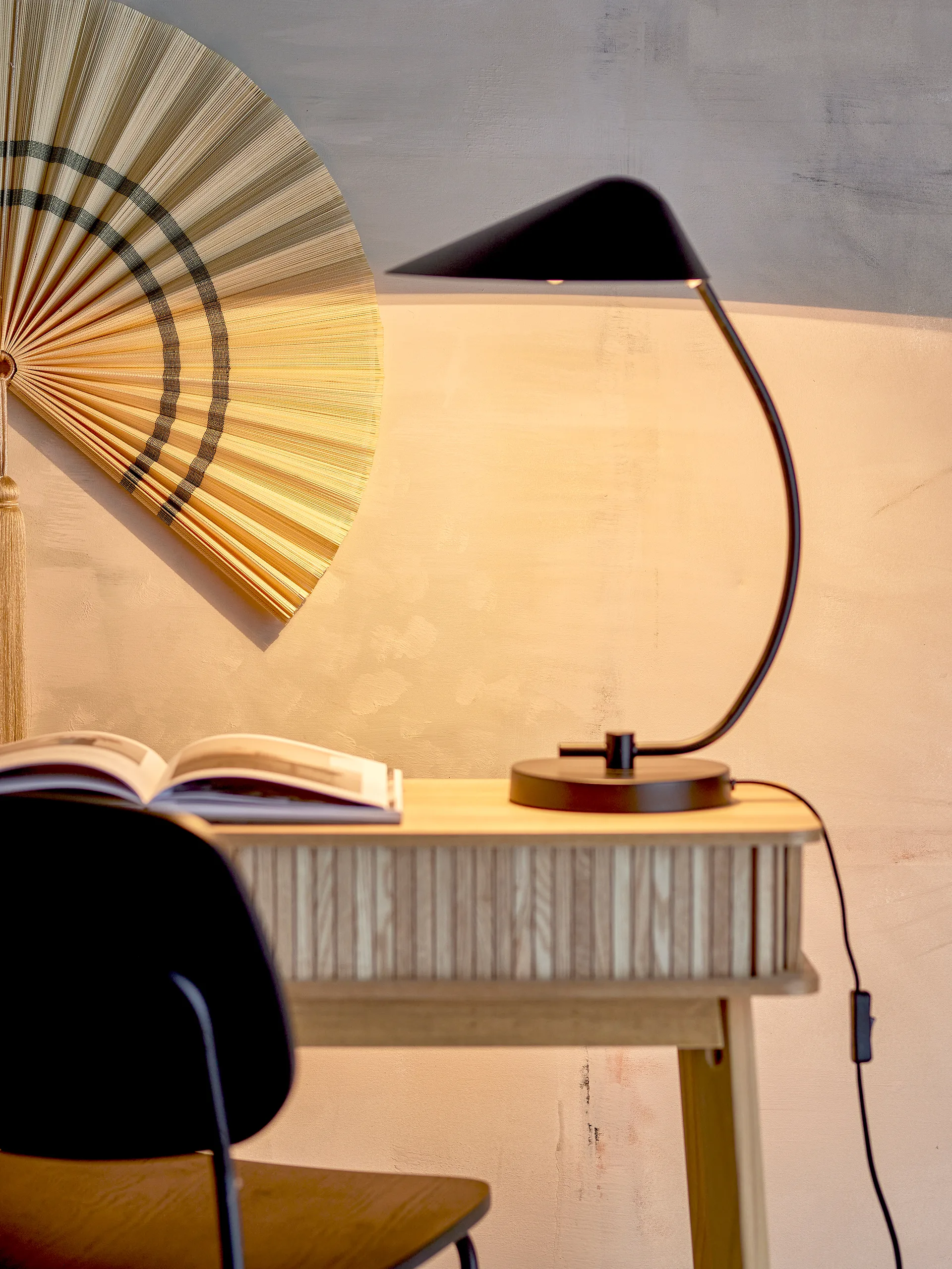 Lampa stołowa Nisella 34x50 cm, Czarny Bloomingville