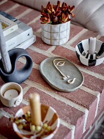 Lavinia świecznik - Czarny - Bloomingville