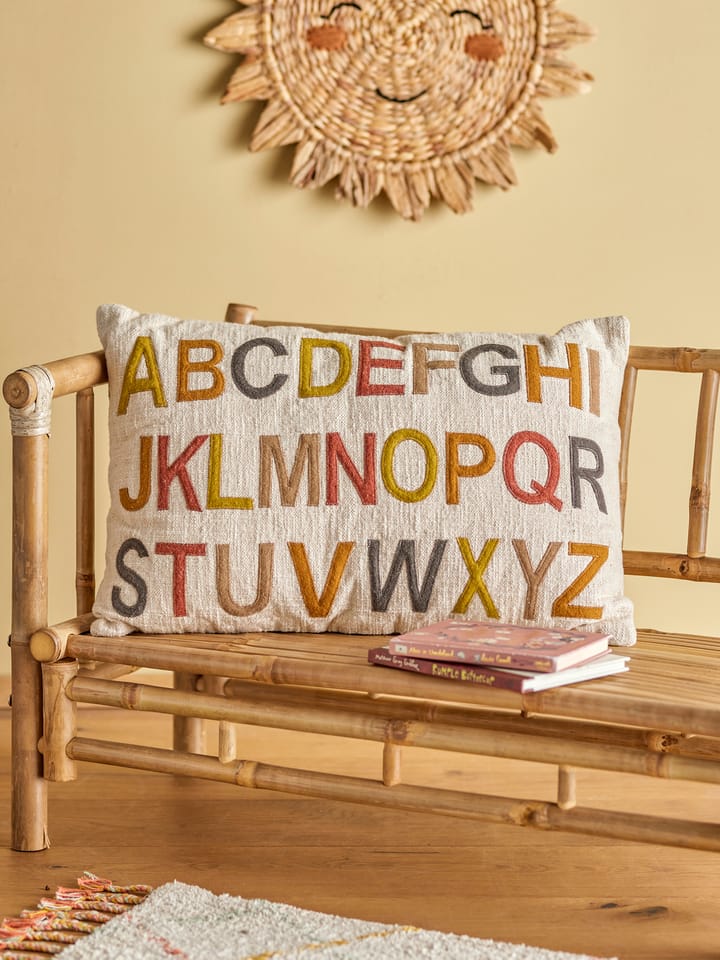 Lexi poduszka alfabet 40x60 cm - Nature-multi - Bloomingville