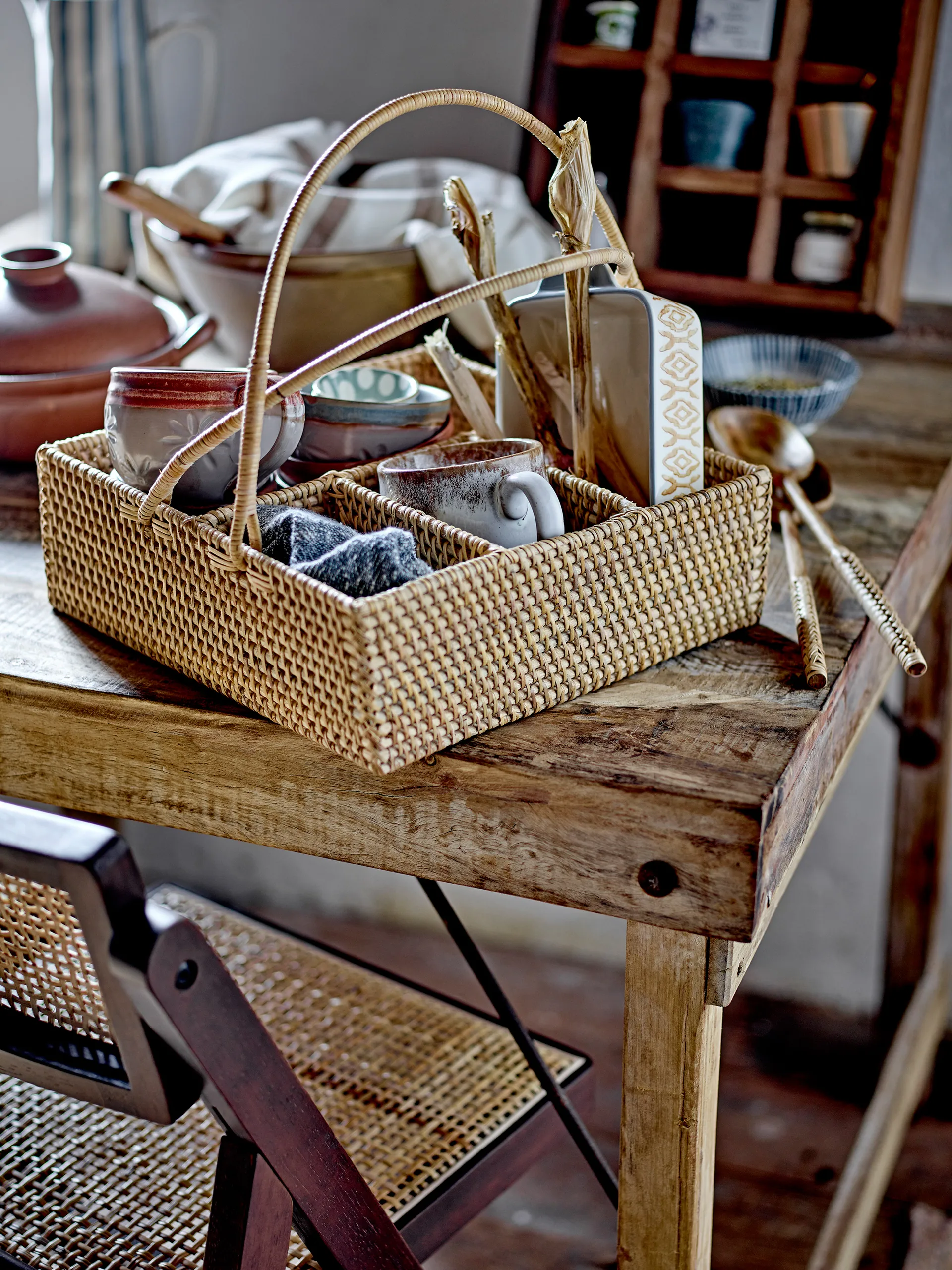 Loupe krzesło, Drewno kauczukowe Bloomingville