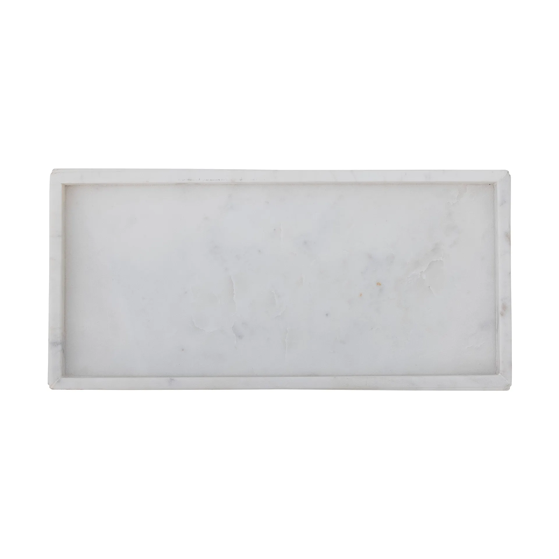 Majsa taca dekoracyjna 18x38 cm, White marble Bloomingville