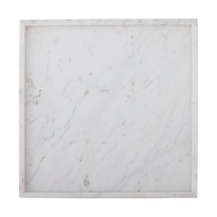 Majsa taca dekoracyjna 35x35 cm - White marble - Bloomingville