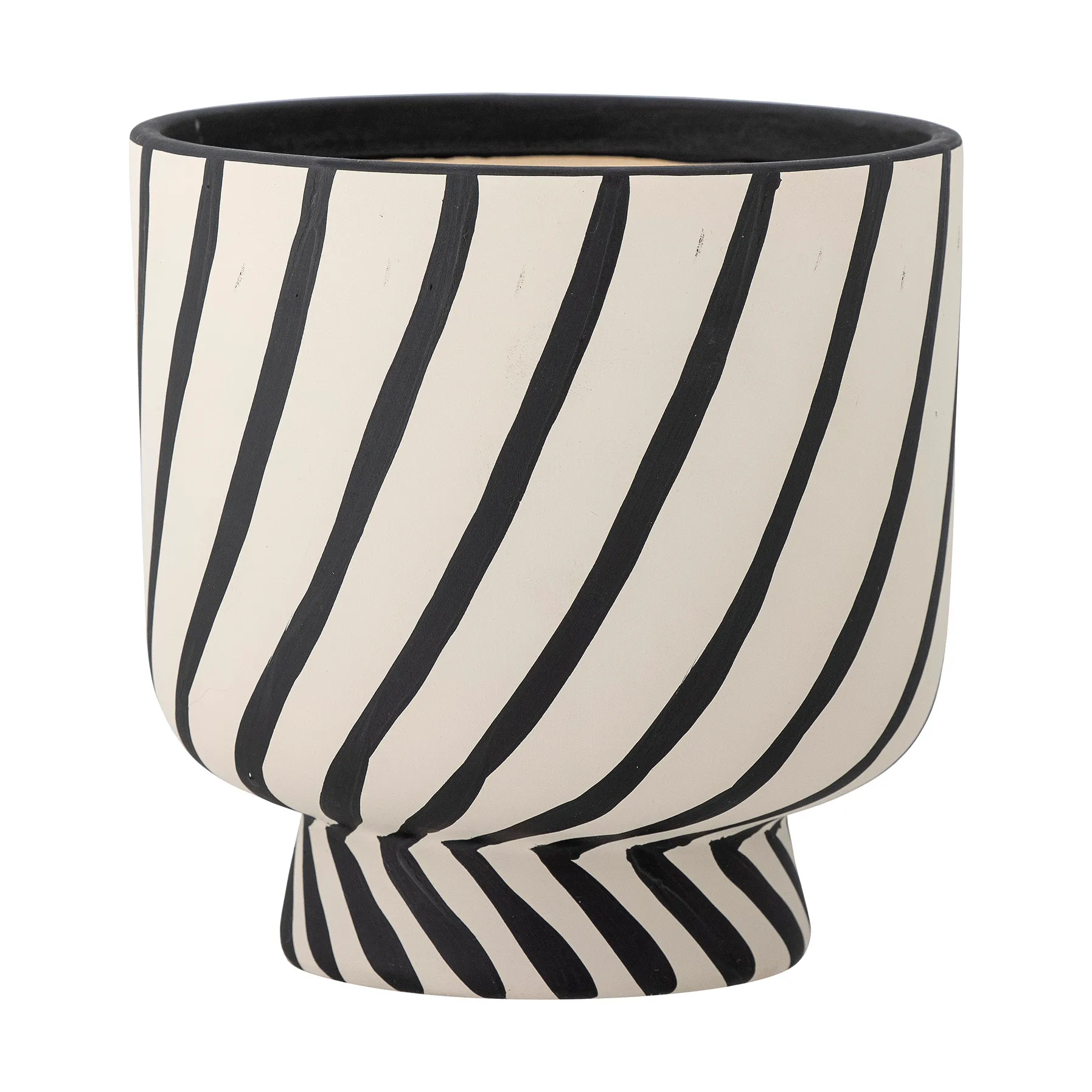 Malena donica Ø16x16 cm, Black stripes Bloomingville