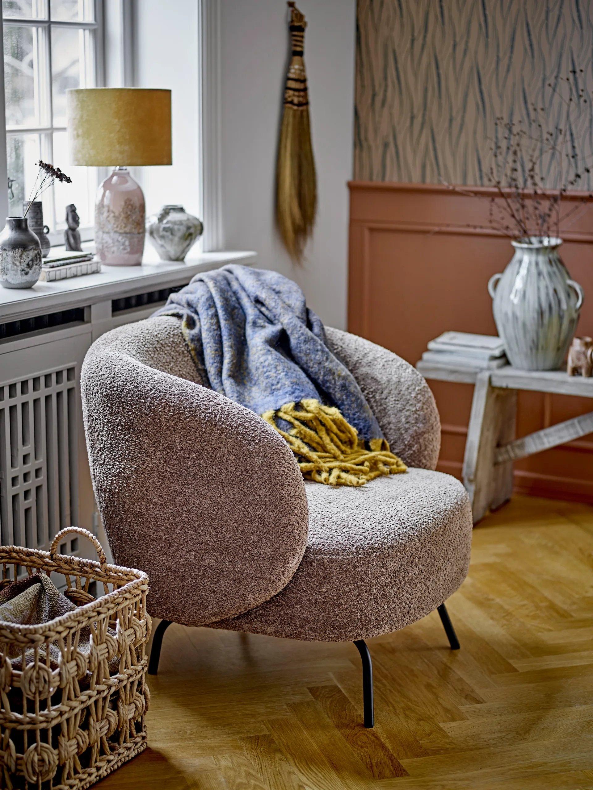 Marnie kosz do przechowywania z uchwytem 2 Części, Hiacynt wodny Bloomingville