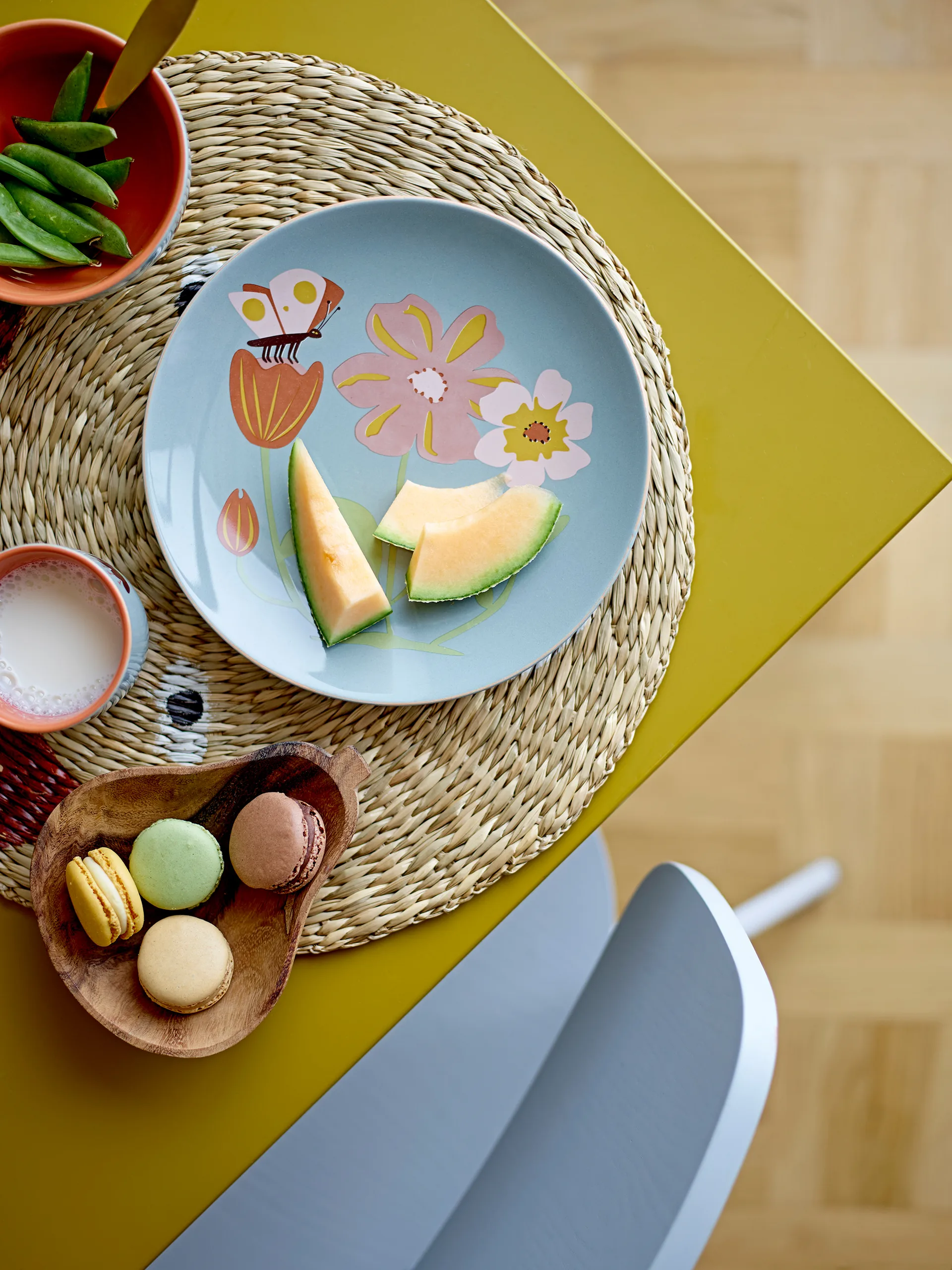 Meadow zastawa stołowa dziecięca, z kamionki 3 cz., Kwiaty Bloomingville