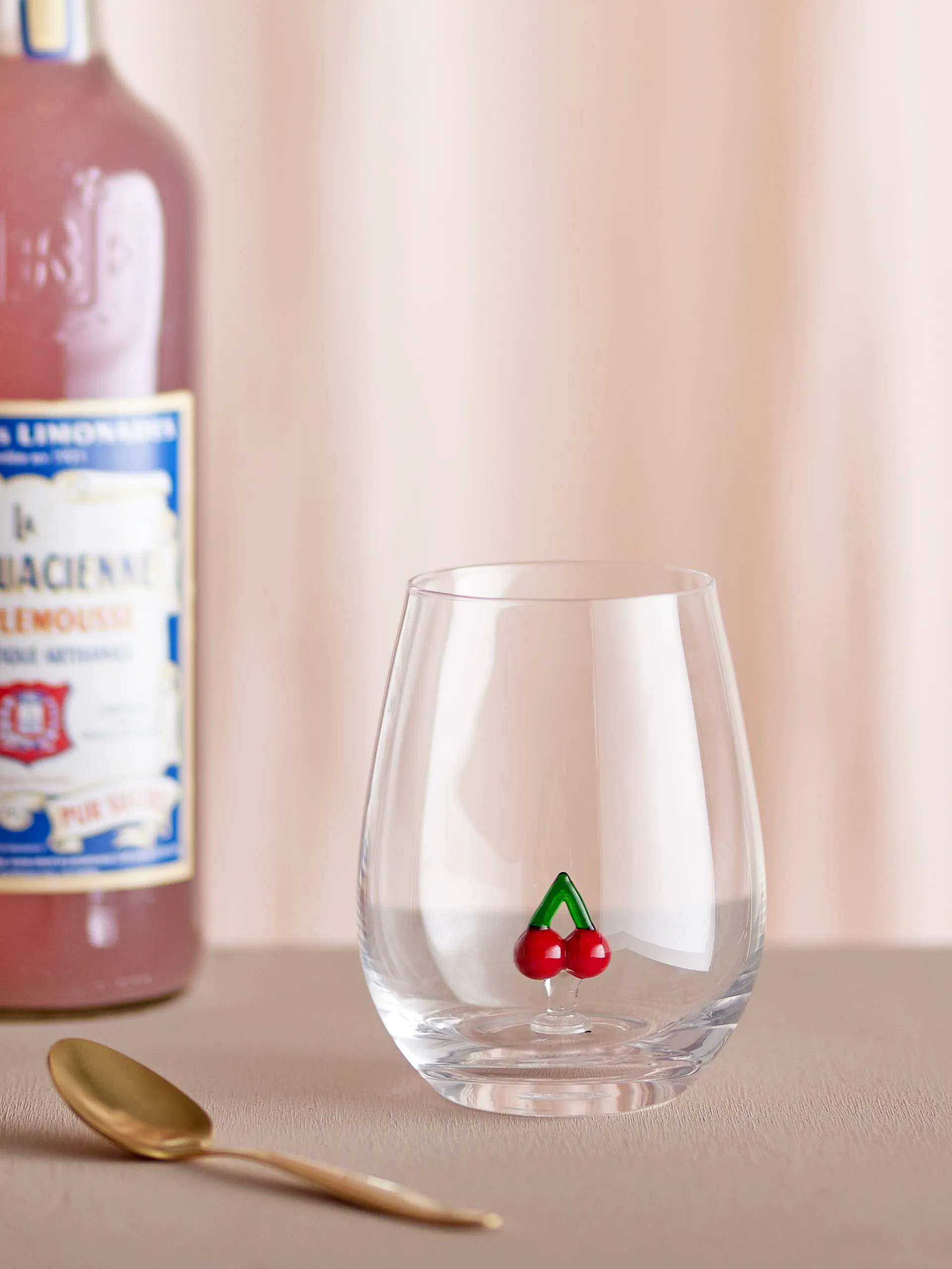 Misa szklanka do napojów 560 ml, Clear-cherry Bloomingville