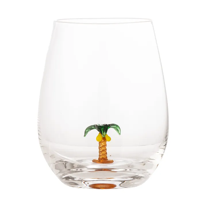 Misa szklanka do napojów 560 ml - Clear-palm tree - Bloomingville