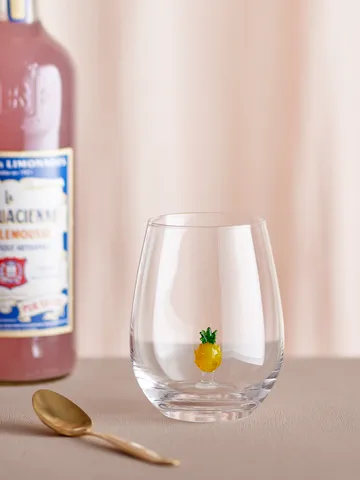 Misa szklanka do napojów 560 ml - Clear-pineapple - Bloomingville