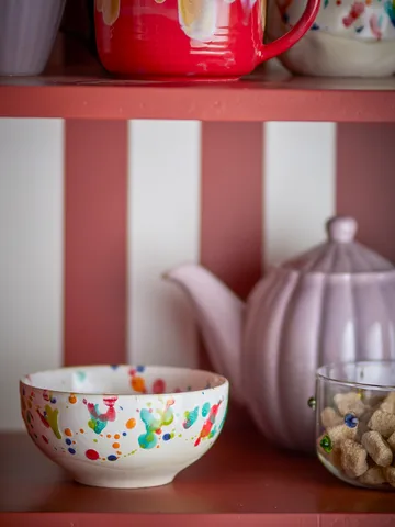 Miska Freckles Ø11,5 cm, 4‑pak - Czerwony - Bloomingville