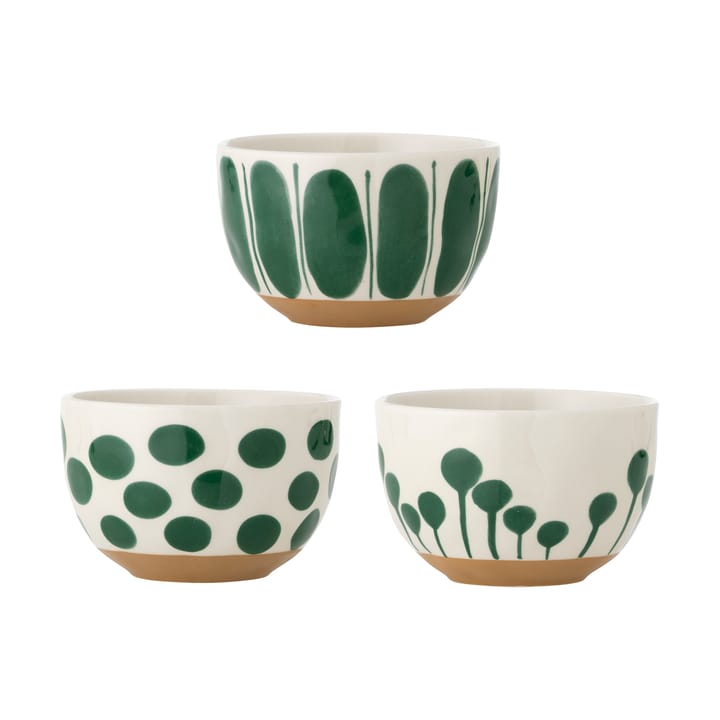 Miska Linora 58 cl 3 szt - Zielony - Bloomingville