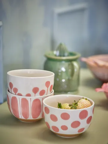 Miska Linora 580 ml, 3-pak - Różowy - Bloomingville