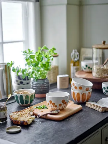 Miska Linora 580 ml, 3-pak - Zielony - Bloomingville