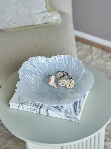 Miska szklana Iani Ø26 cm - Biały - Bloomingville