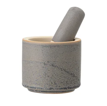 Moździerz z kamionki Kendra - Szary - Bloomingville