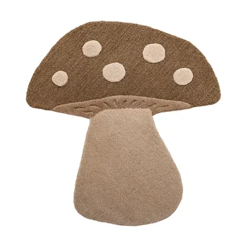 Mushroom dywan - Brązowy, wełna - Bloomingville