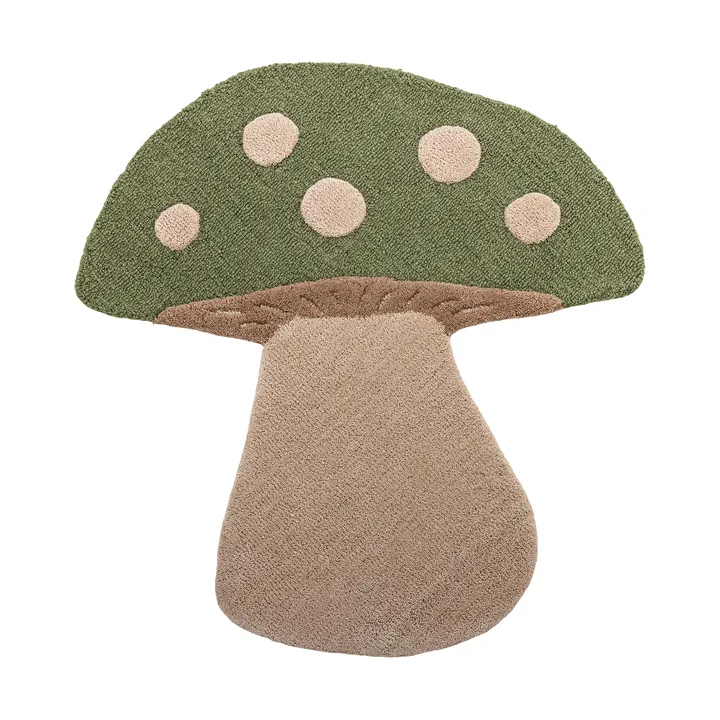 Mushroom dywan - Zielony, wełna - Bloomingville