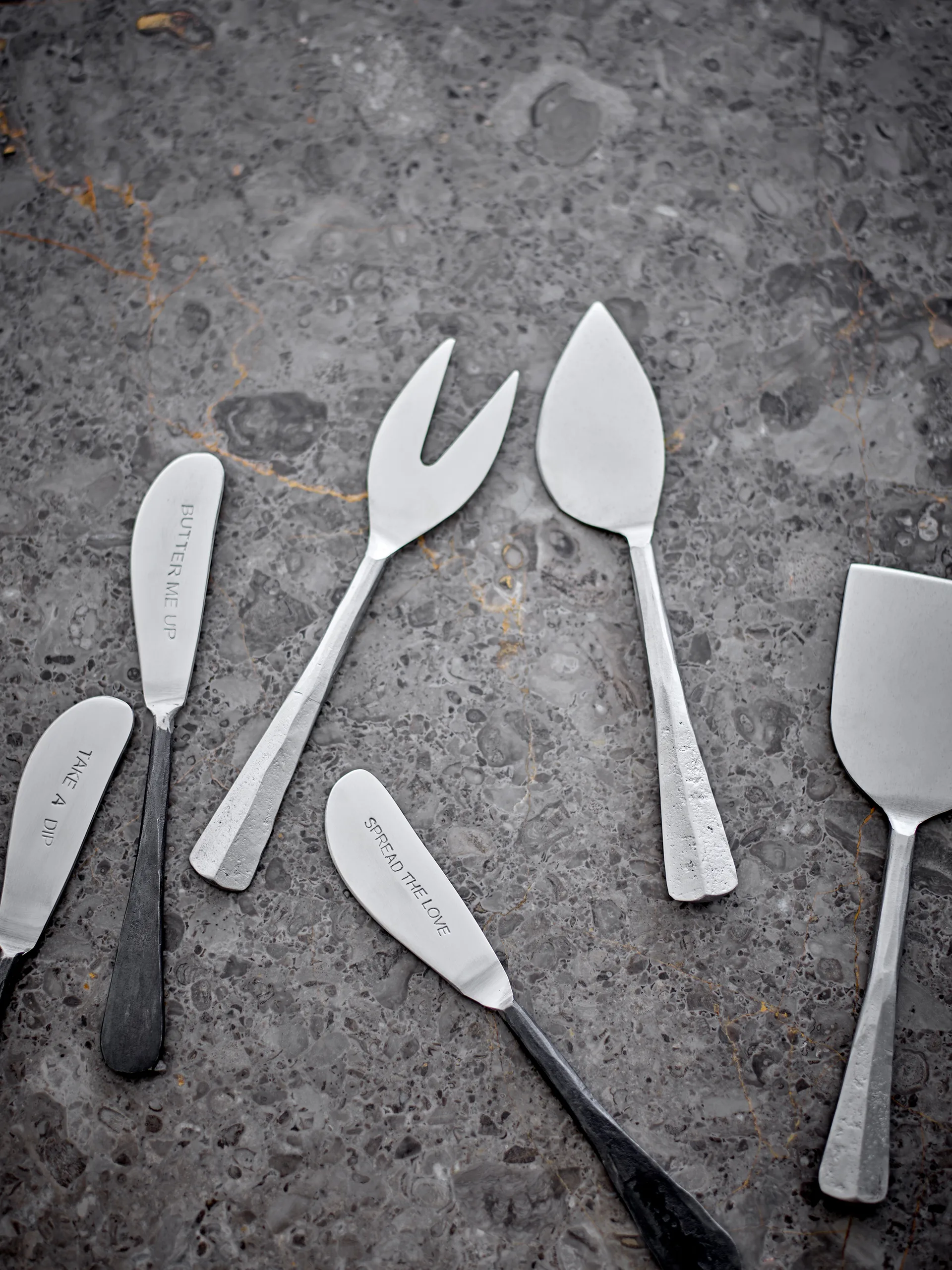 Noże do masła Fabricio 3 szt., Stal nierdzewna Bloomingville