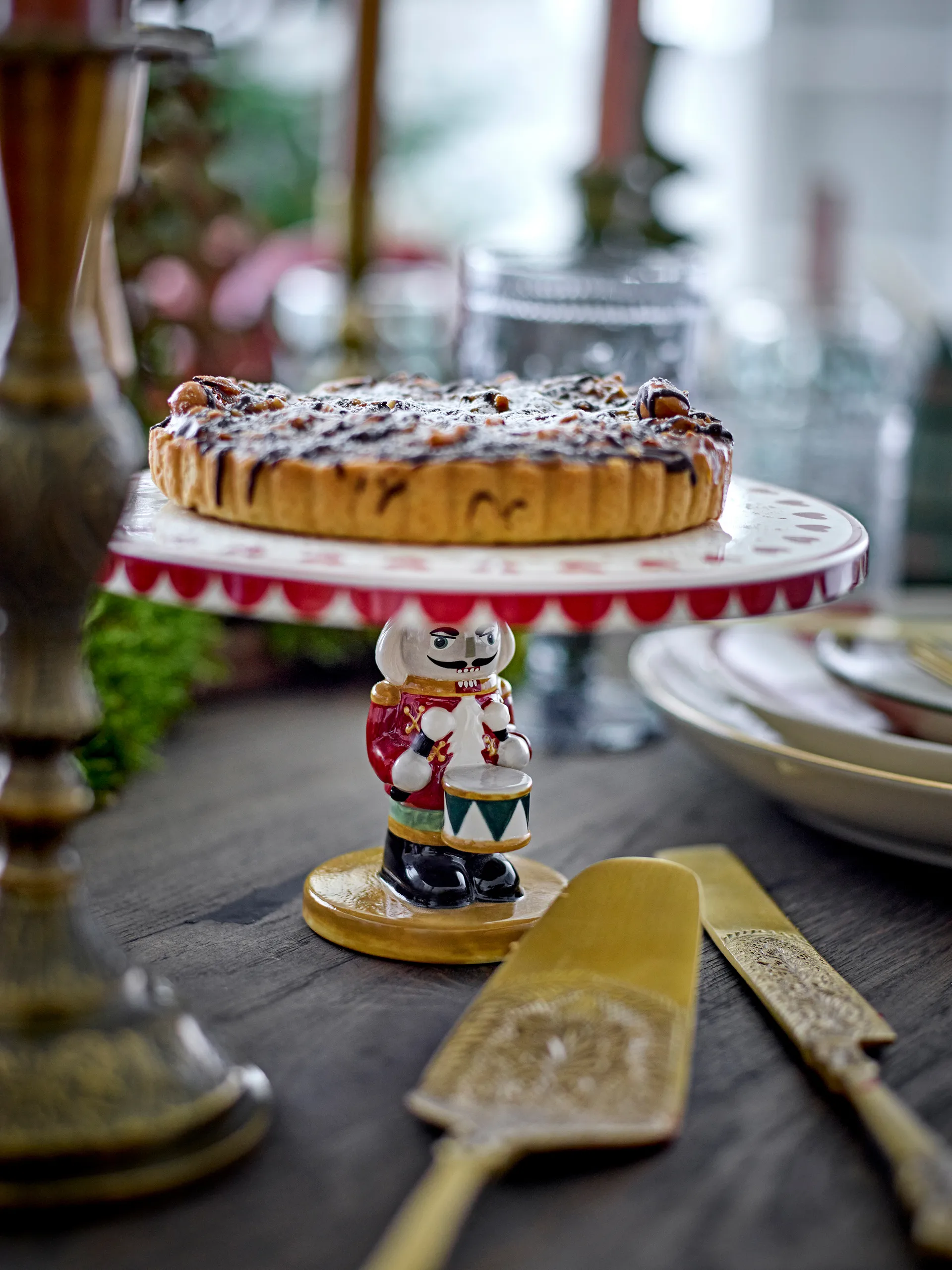 Patera na ciasto Jolly Ø20 cm, Czerwony Bloomingville