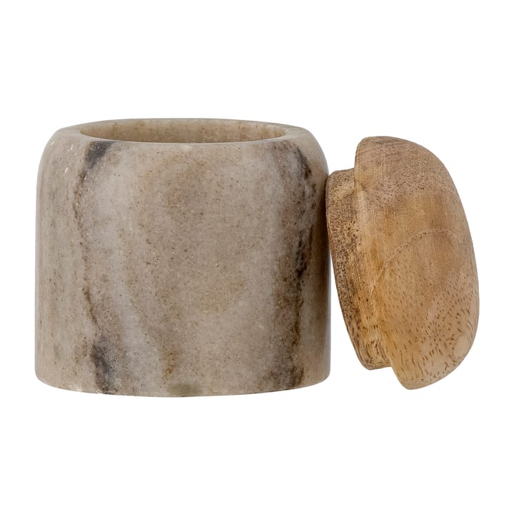 Payana pojemnik do przechowywania z przykrywką Ø6x7 cm - Marmur - drzewo mango - Bloomingville