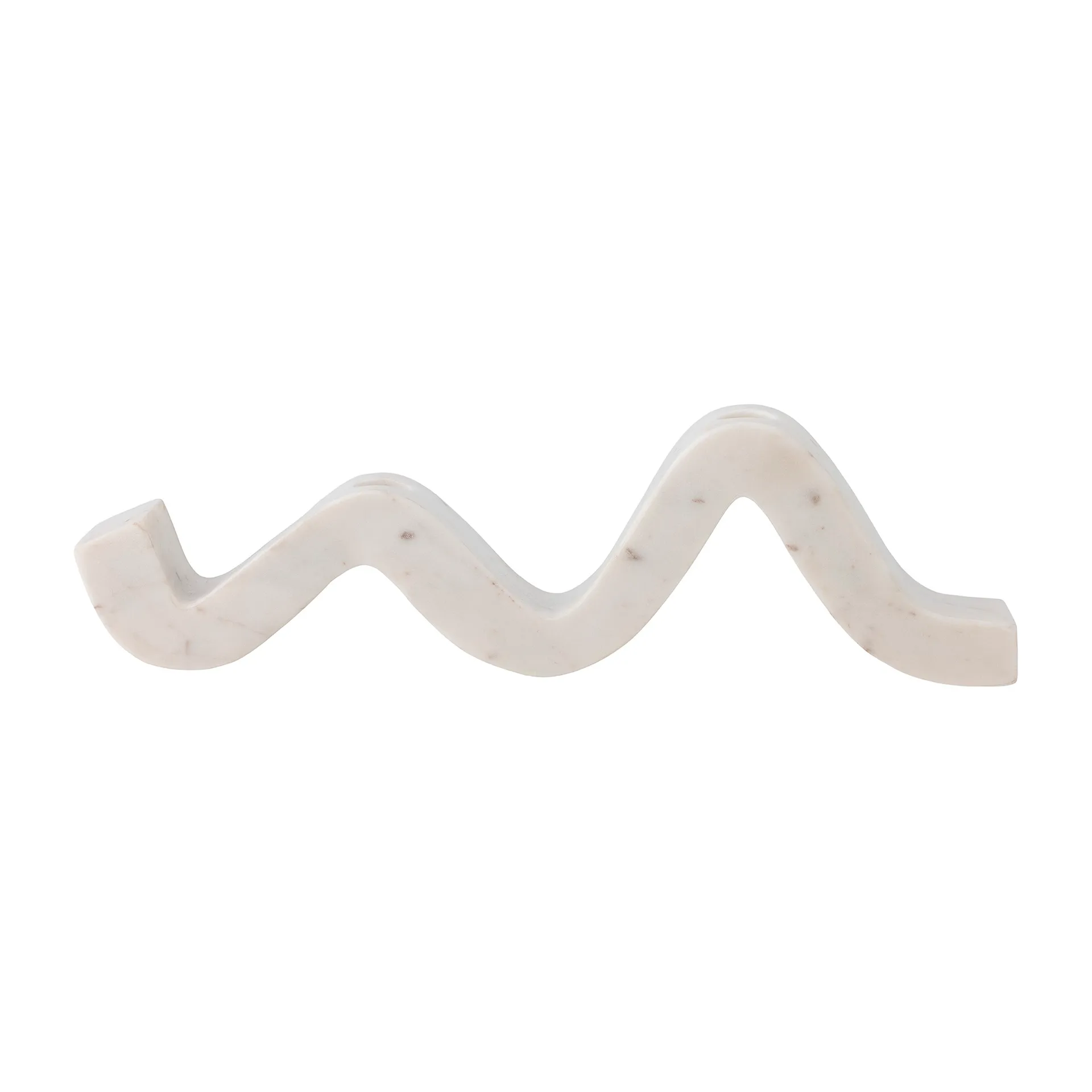 Peggy świecznik 2 szt., Biały marmur Bloomingville