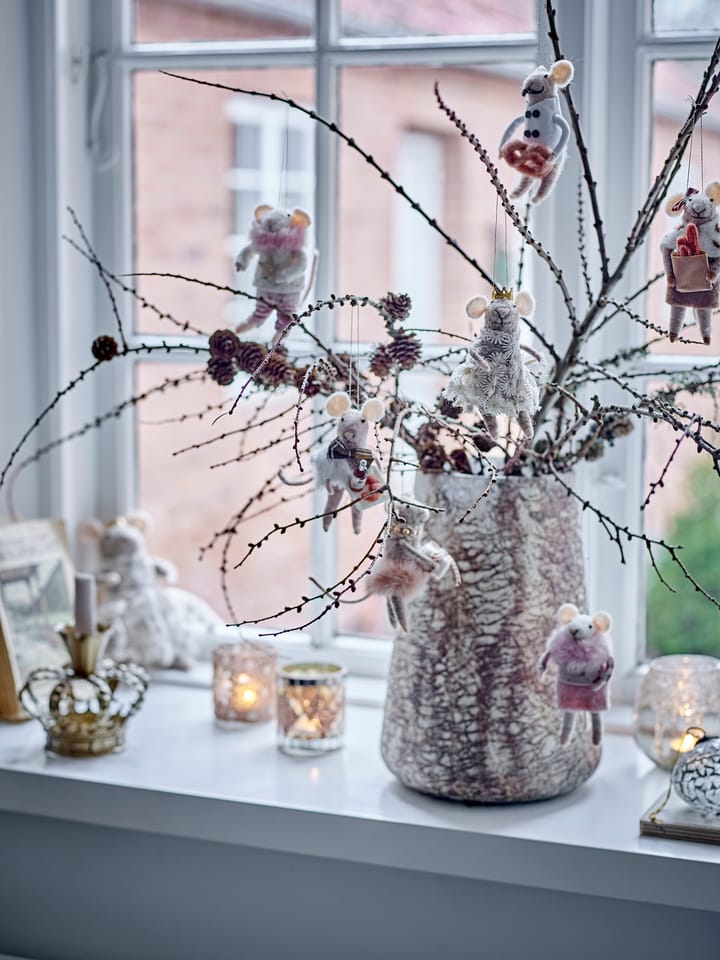 Peo zawieszka na choinkę wełna 3 Części, Naturalny Bloomingville