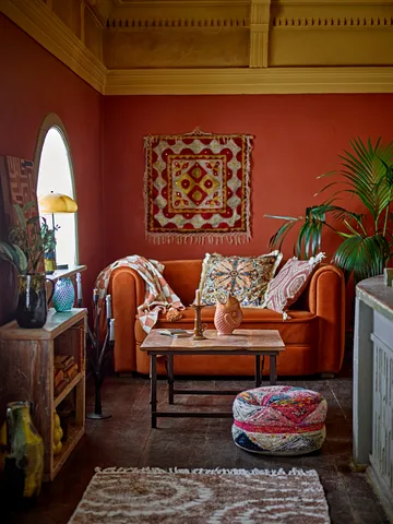 Pled bawełniany Chola 150x130 cm - Brązowy - Bloomingville