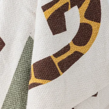 Pled bawełniany Memmo 160x130 cm - Naturalny - Bloomingville