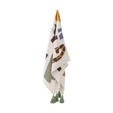 Pled bawełniany Memmo 160x130 cm - Naturalny - Bloomingville