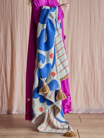 Pled Eviaya 130x160 cm - Niebieski - Bloomingville