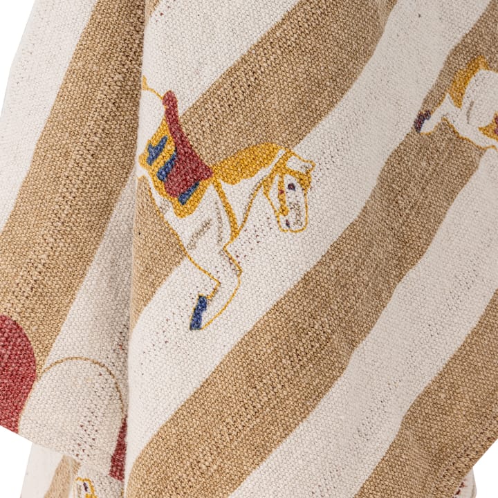 Pled Merry-go-round 130x160 cm, Beżowo-czerwony Bloomingville