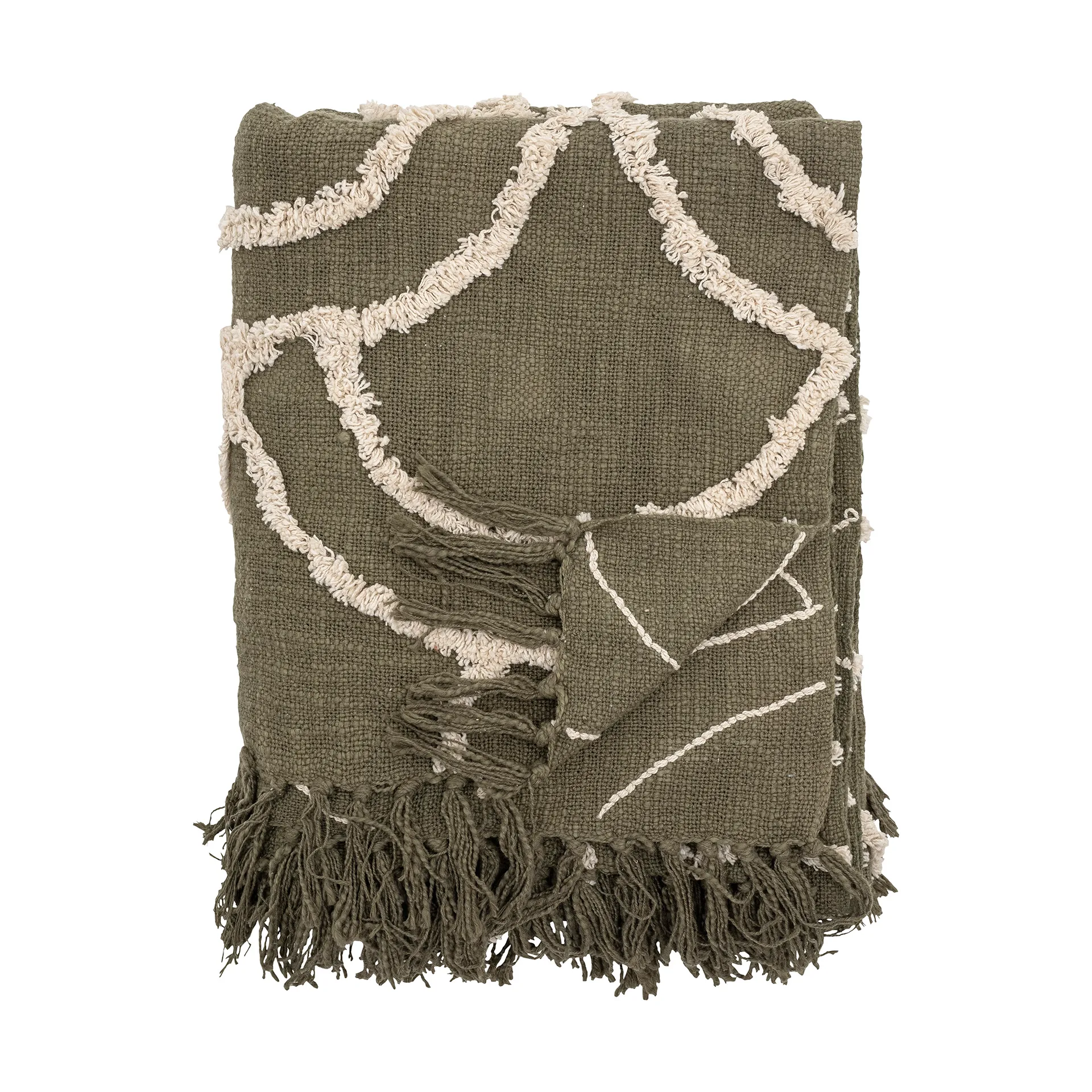 Pled Mirfield 125x150 cm, Green Bloomingville