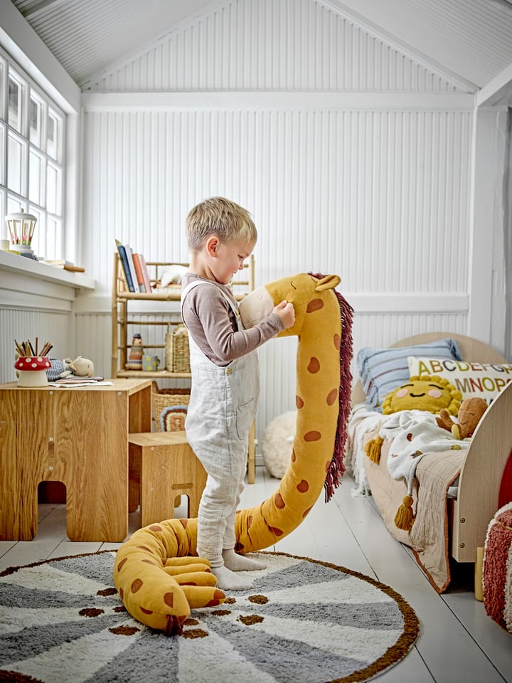 Pluszowy wąż Ibber 184 cm - Orange giraffe - Bloomingville