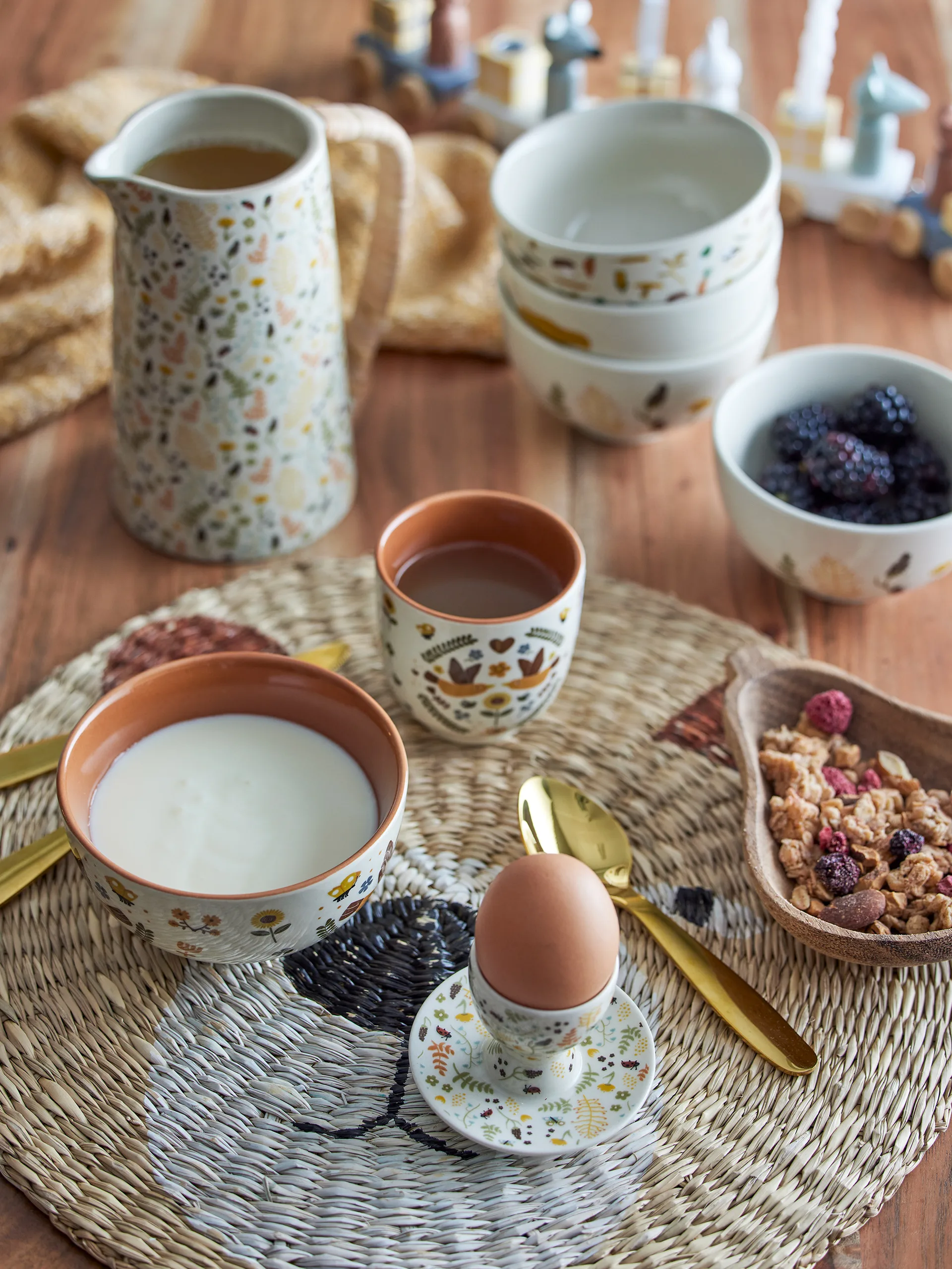 Podkładka kuchenna Malla Ø38 cm, Niedźwiedź Bloomingville