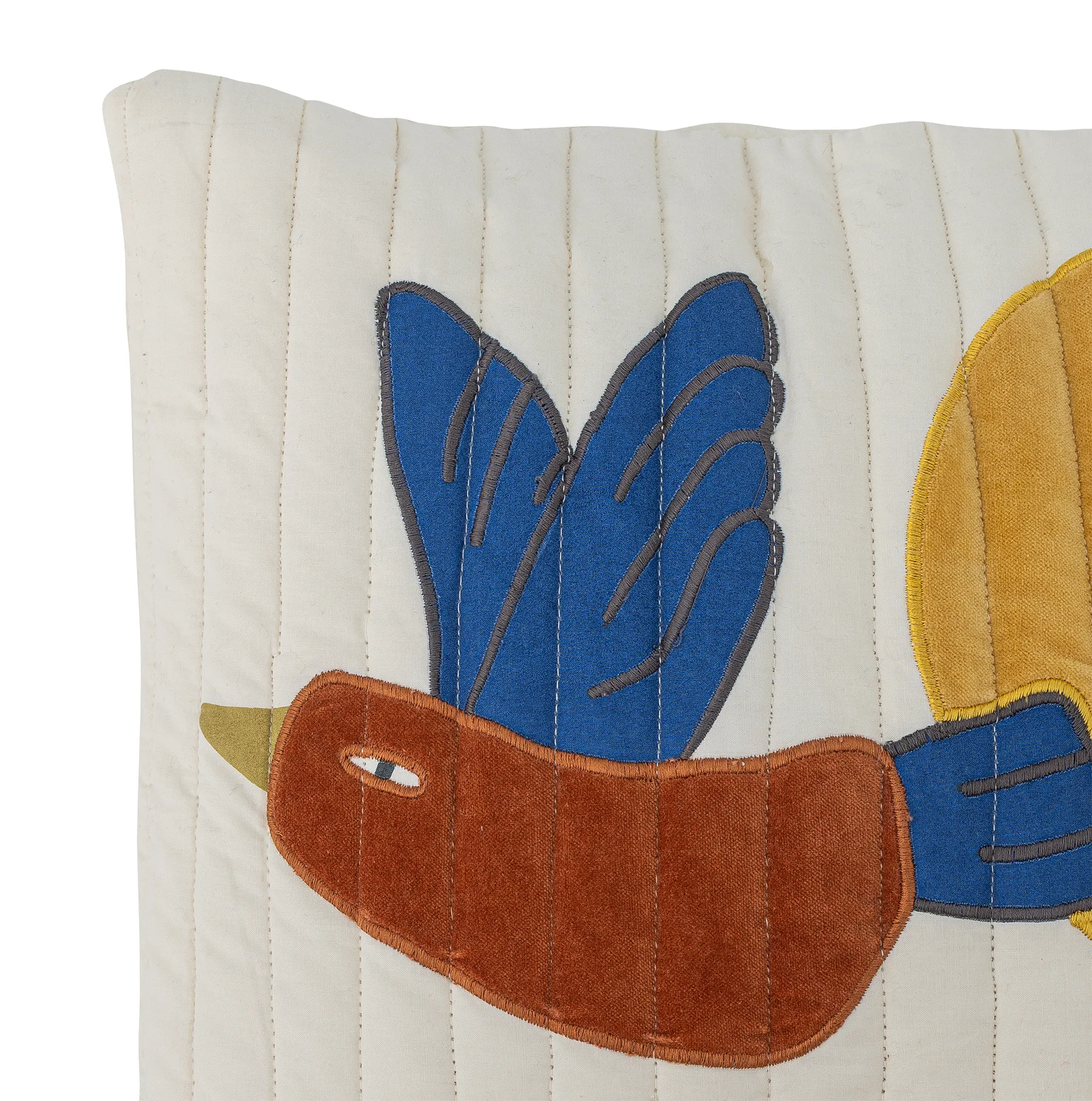 Poduszka bawełniana Colorine 45x45 cm, Naturalny Bloomingville