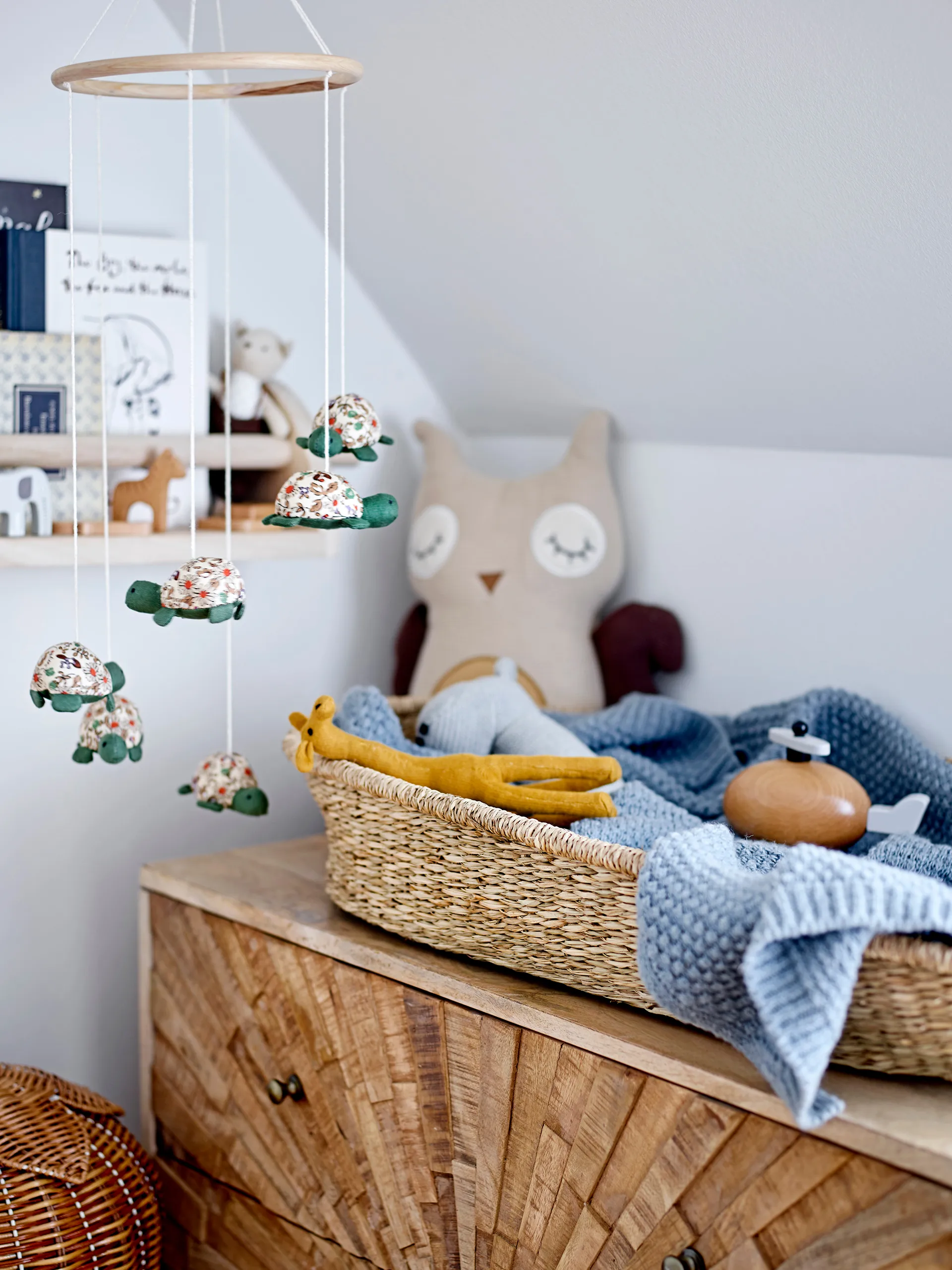 Półka ścienna Mingus 14x60 cm, Nature Bloomingville